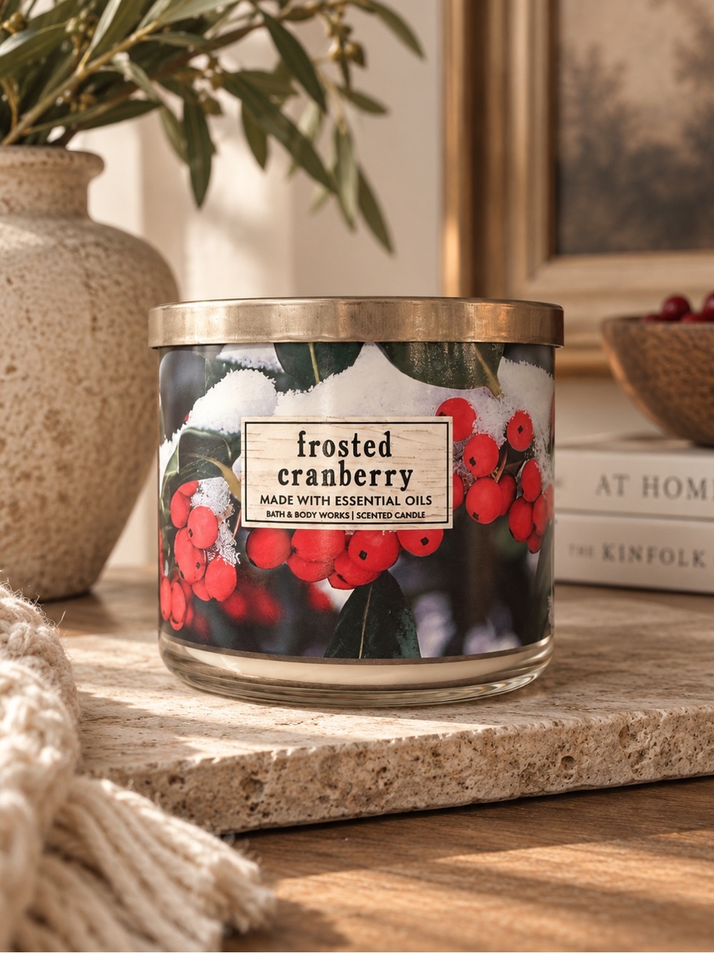 NWT | Bath & Body Works Frosted Cranberry Candle